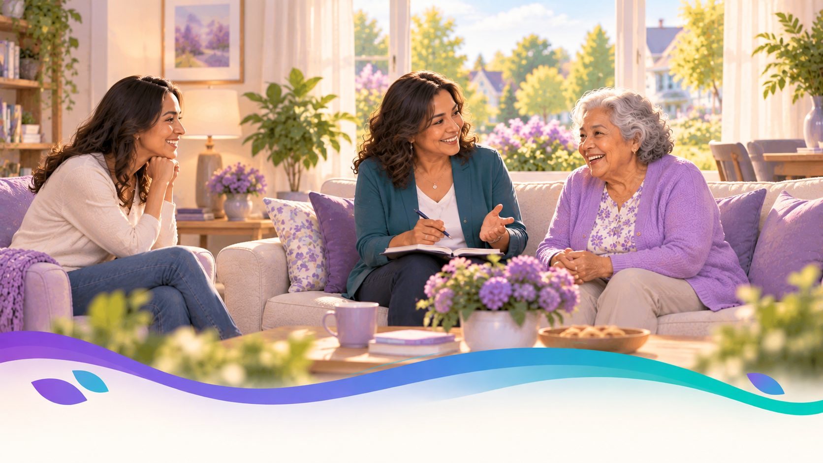 A Family Advocate guiding a family through care